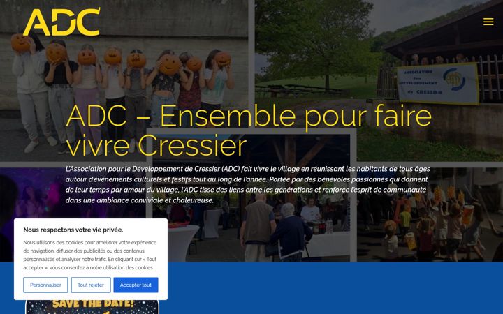 Screenshot of cressier-adc.ch