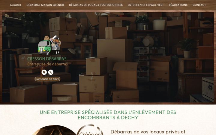 Screenshot of cresson-debarras.fr