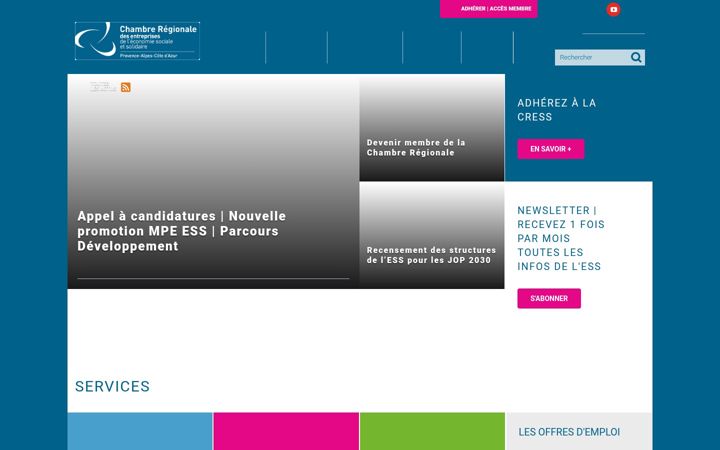 Screenshot of cresspaca.org