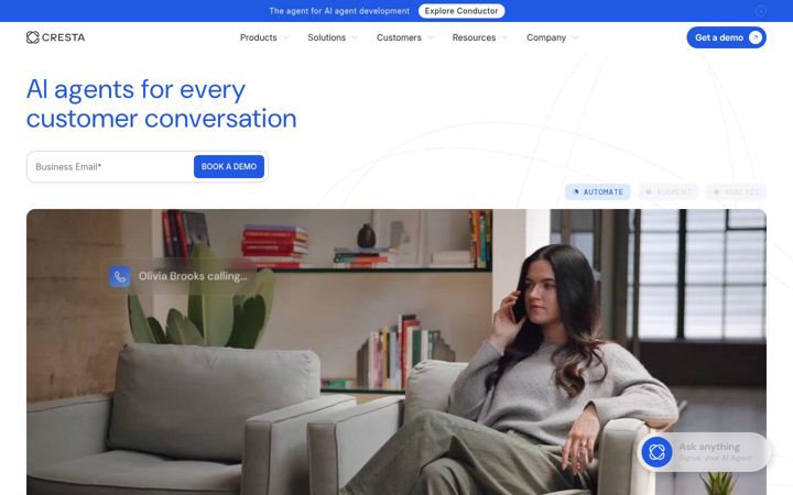 Screenshot of cresta.com