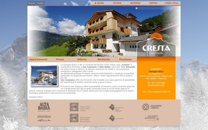 Screenshot of cresta.info