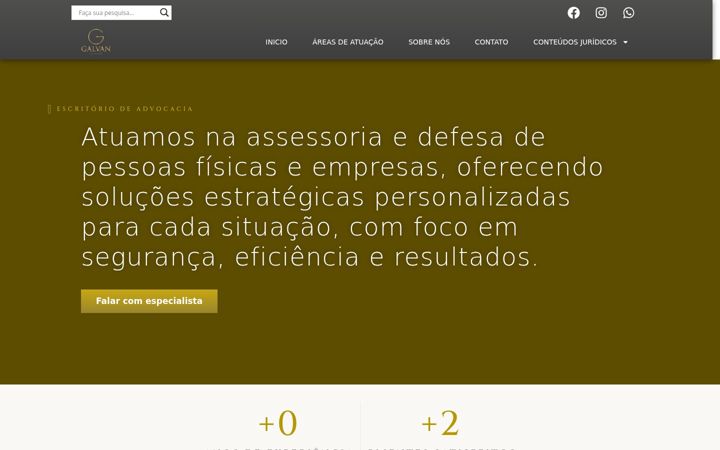 Screenshot of crestanigalvanadv.com.br