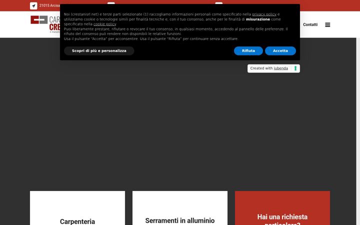 Screenshot of crestanisrl.net