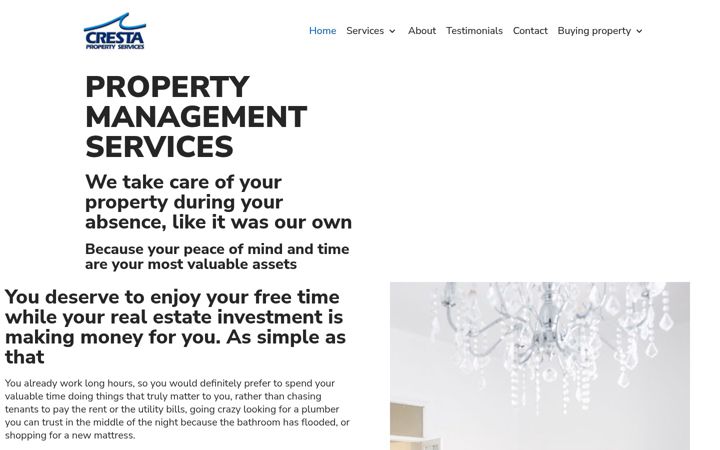 Screenshot of crestaservices.com