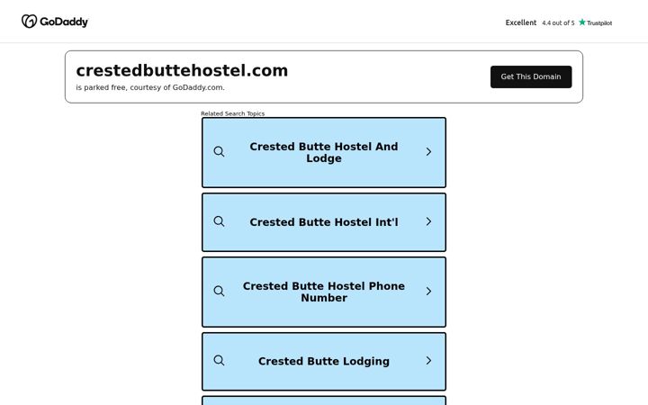 Screenshot of crestedbuttehostel.com