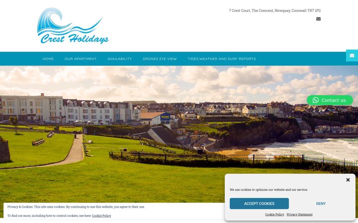 Screenshot of crestholidays.co.uk