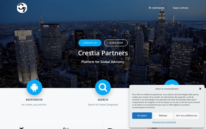 Screenshot of crestiapartners.fr
