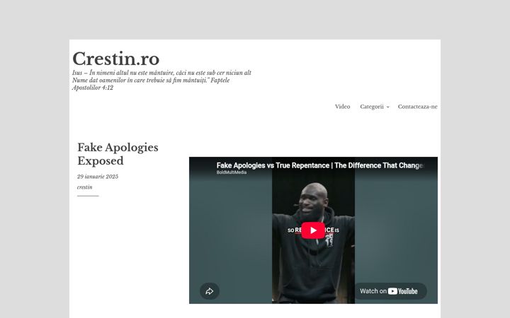 Screenshot of crestin.ro