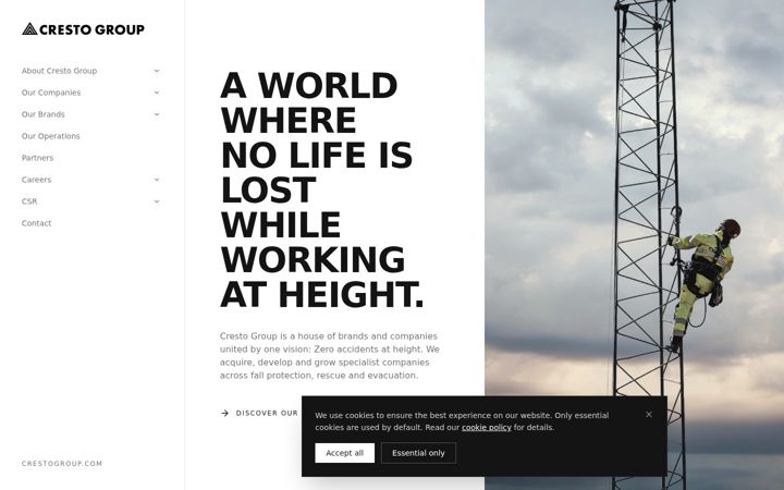 Screenshot of crestogroup.se