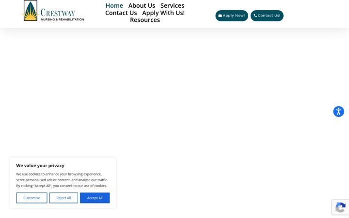 Screenshot of crestwaynursing.com