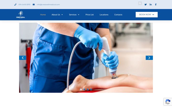 Screenshot of crestwellmedical.com