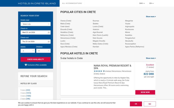 Screenshot of cretetophotels.com