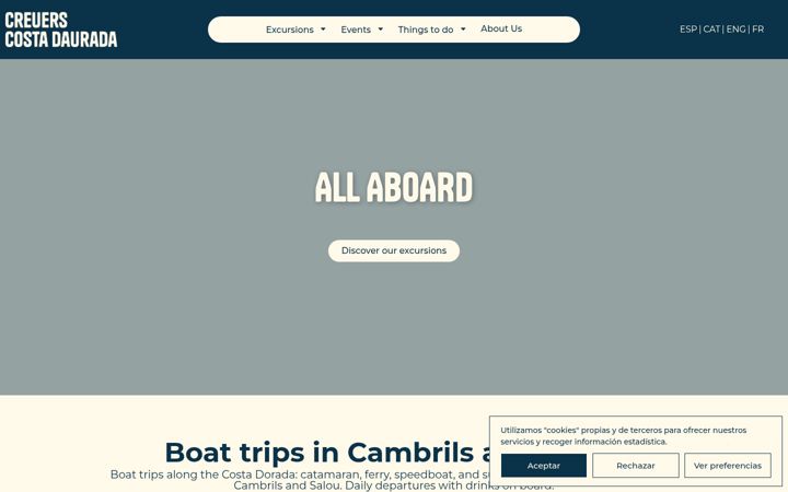 Screenshot of creuerscostadaurada.com