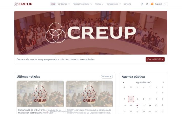 Screenshot of creup.es