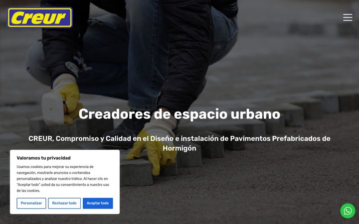 Screenshot of creur.es