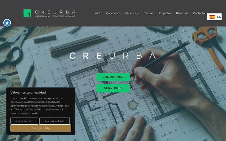 Screenshot of creurba.es