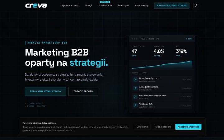 Screenshot of creva.pl