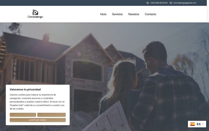 Screenshot of crevirealengo.com