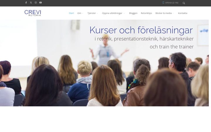 Screenshot of creviretorik.se