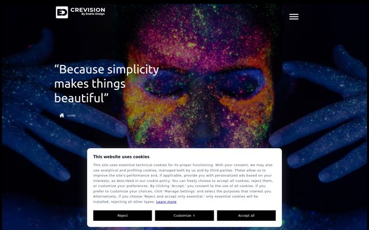 Screenshot of crevision.eu
