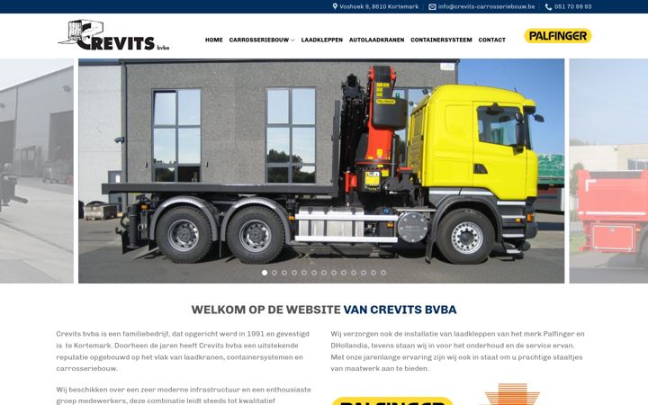 Screenshot of crevits-carrosseriebouw.be