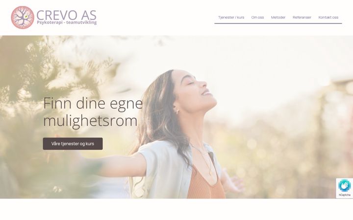 Screenshot of crevo.no