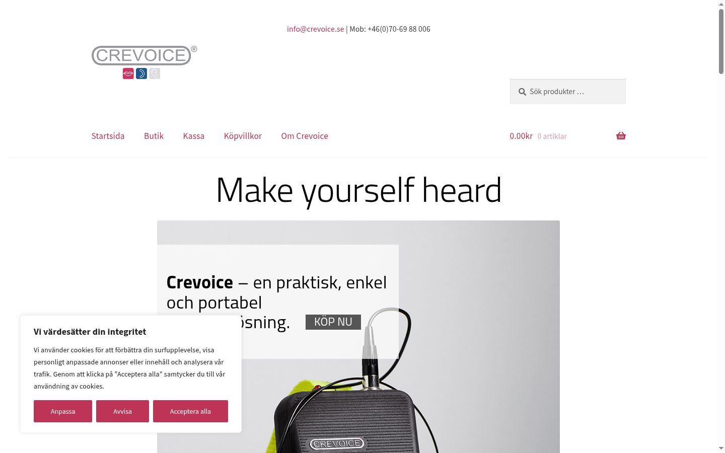 Zrzut ekranu banera zgody wyświetlanego przed jakąkolwiek interakcją