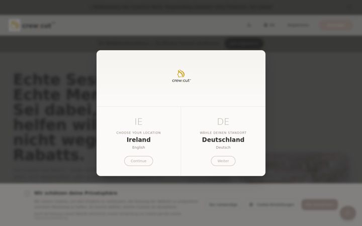 Screenshot of crew-cut.com