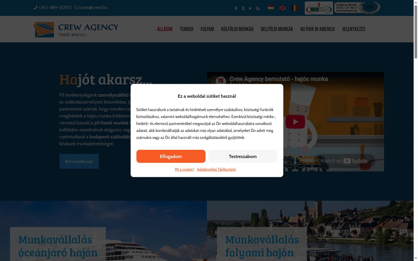 Screenshot tal-banner tal-kunsens muri qabel kwalunkwe interazzjoni