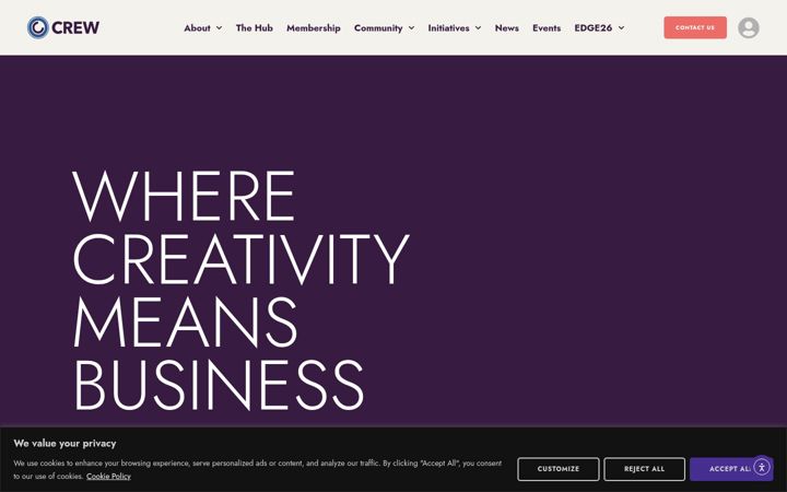 Screenshot of crewdigital.ie