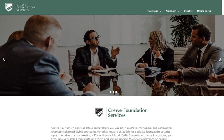 Screenshot of crewefoundationservices.com