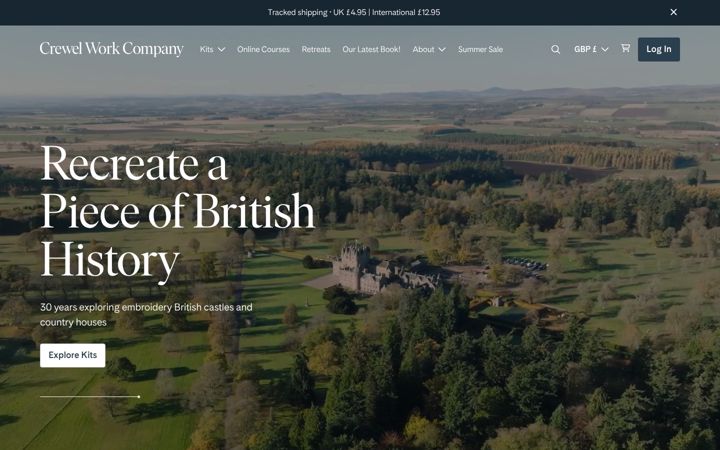 Screenshot of crewelwork.com