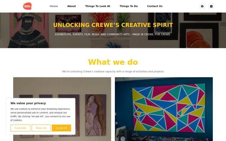 Screenshot of crewemakes.com