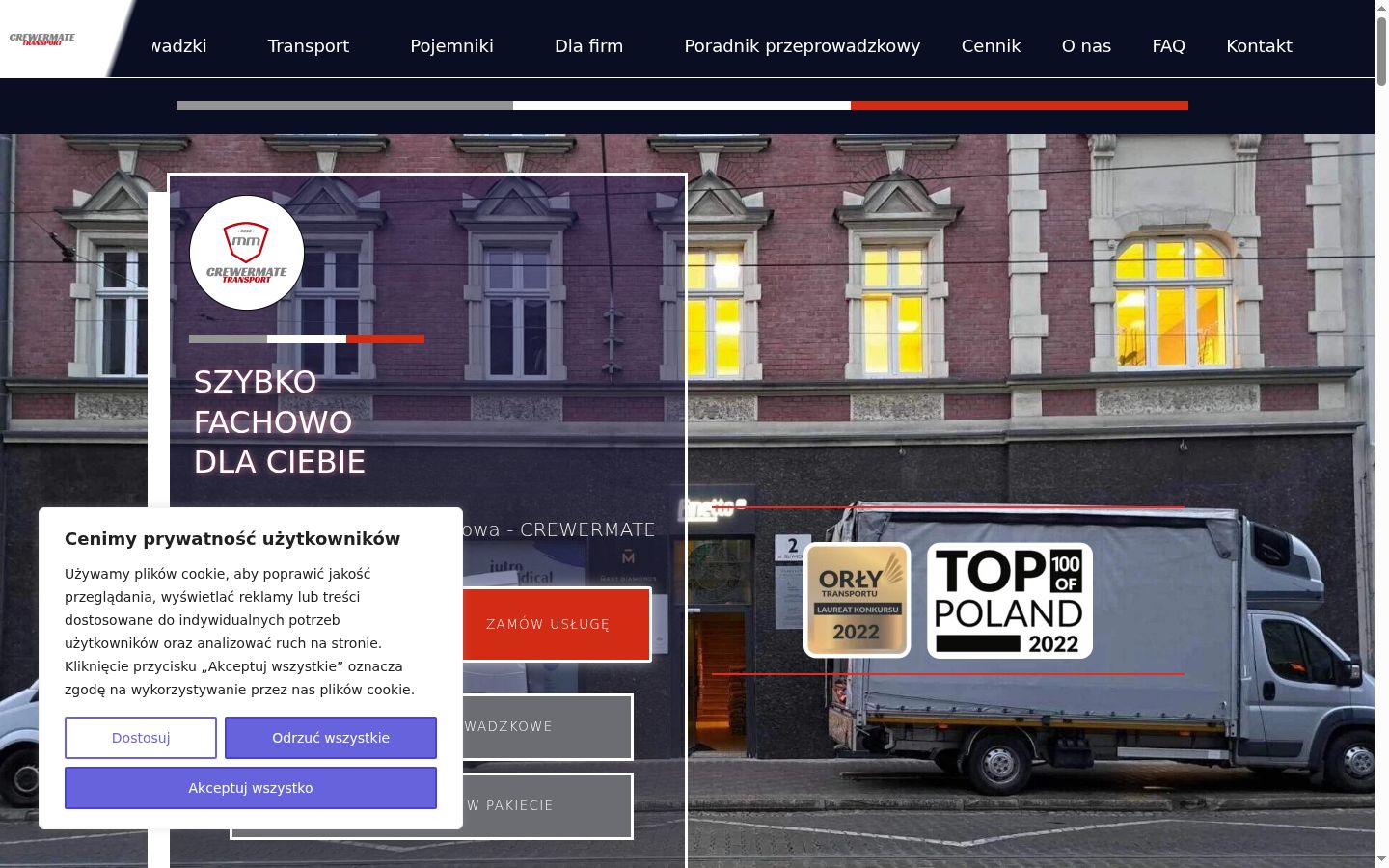 Snimka zaslona bannera za privolu prikazanog prije bilo kakve interakcije