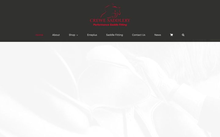 Screenshot of crewesaddlery.co.uk