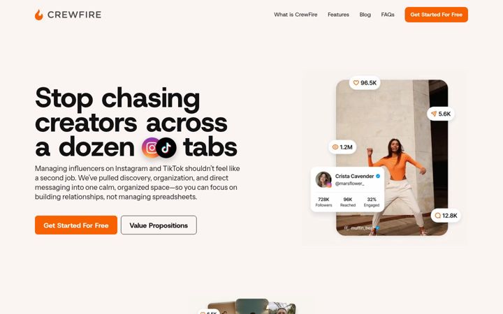 Screenshot of crewfire.com
