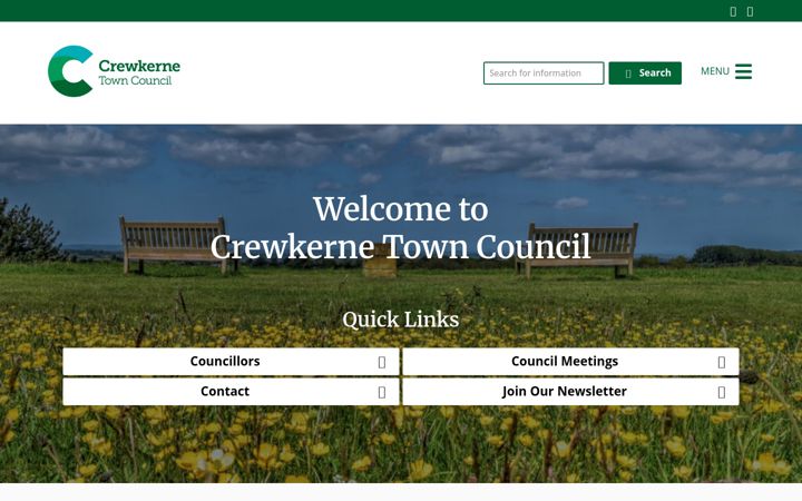 Screenshot ta' crewkerne-tc.gov.uk
