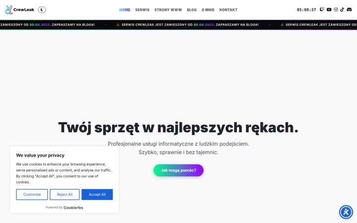 Screenshot of crewleak.com