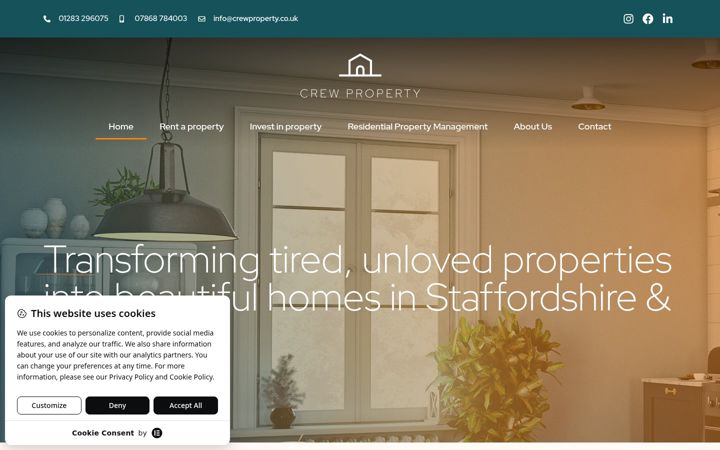 Screenshot of crewproperty.co.uk