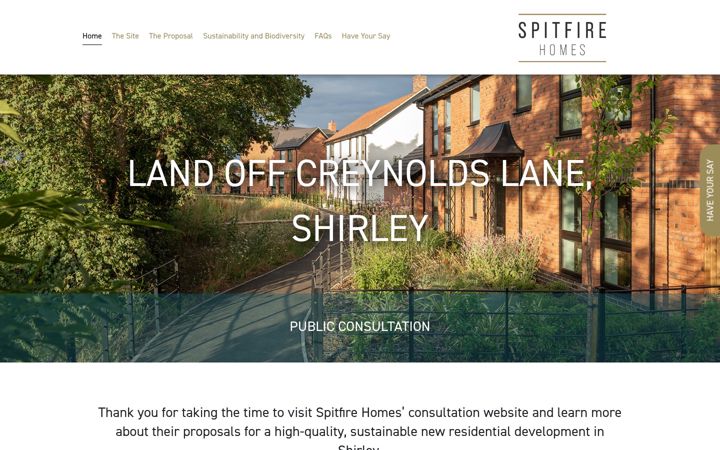 Screenshot of creynoldslaneshirley.co.uk