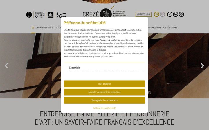 Screenshot of creze.fr
