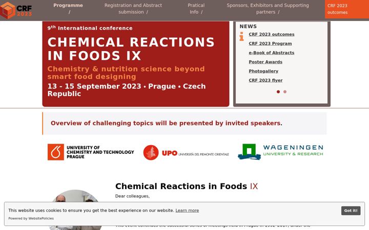 Screenshot of crf2023.eu