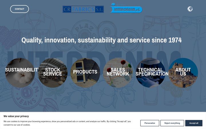 Screenshot of crfabrics-interdenim.com