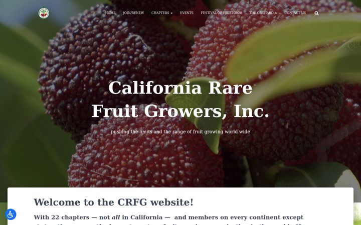 Screenshot of crfg.org