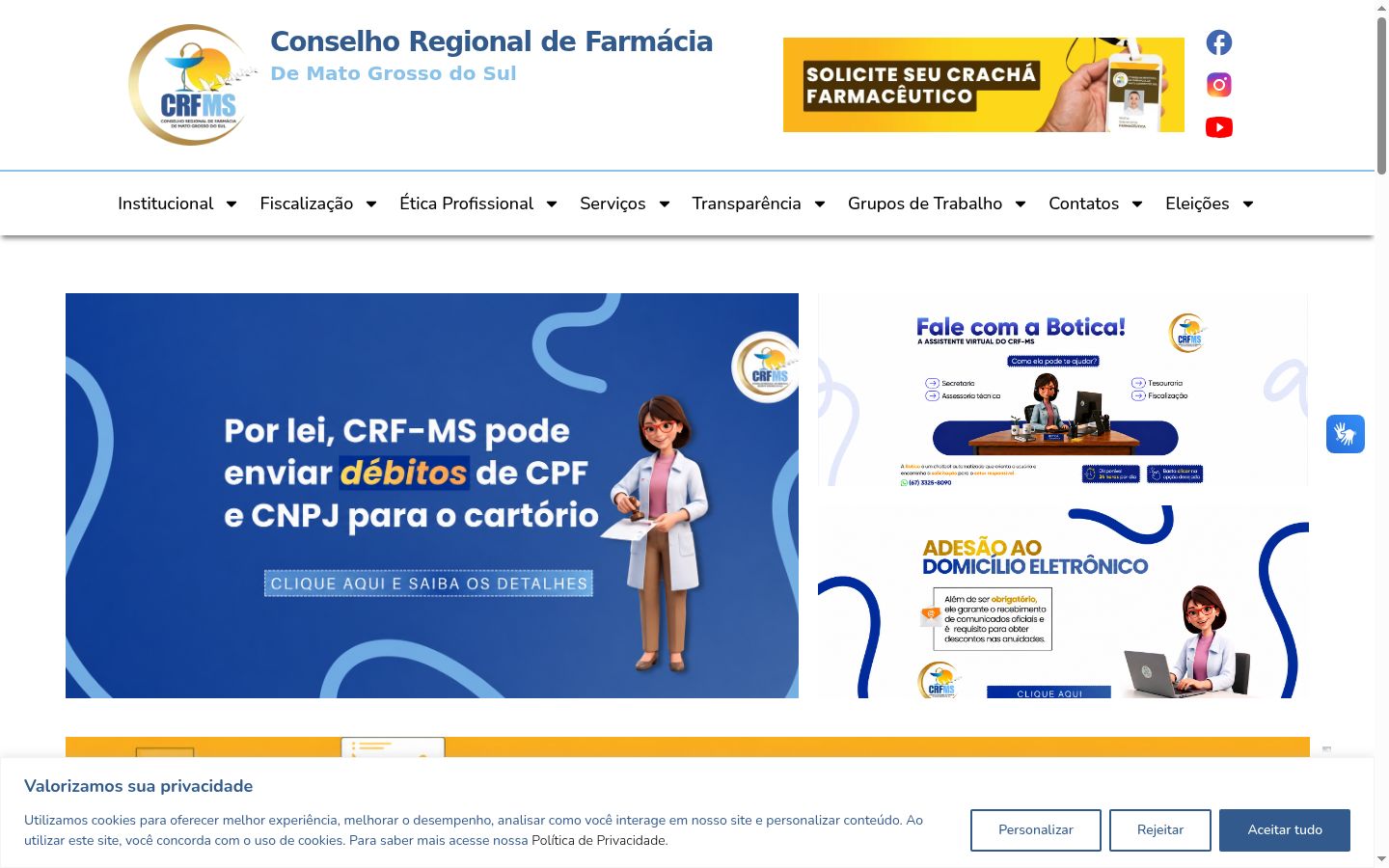 Screenshot tal-banner tal-kunsens muri qabel kwalunkwe interazzjoni