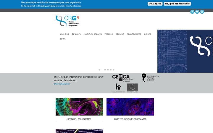 Screenshot of crg.eu