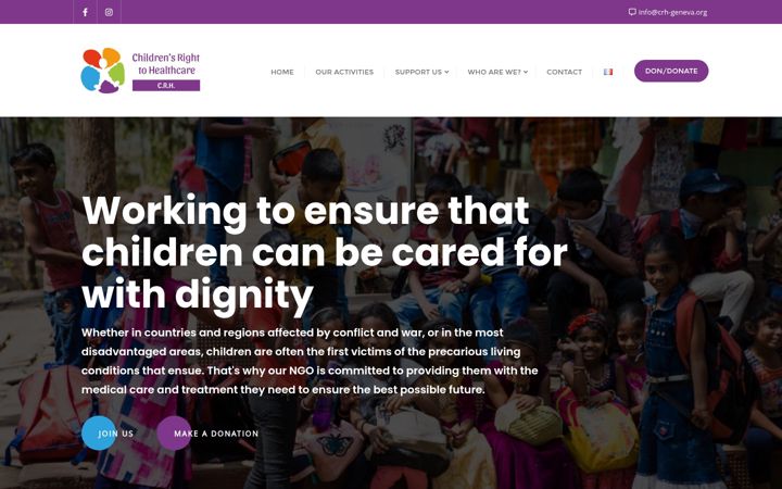 Screenshot of crh-geneva.org