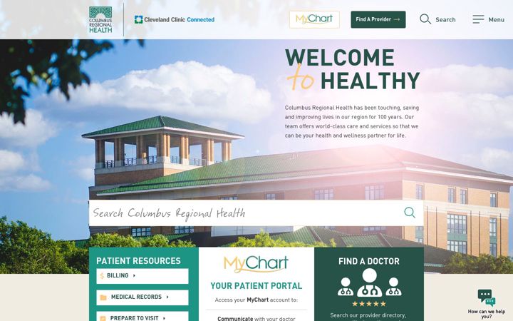 Screenshot of crh.org