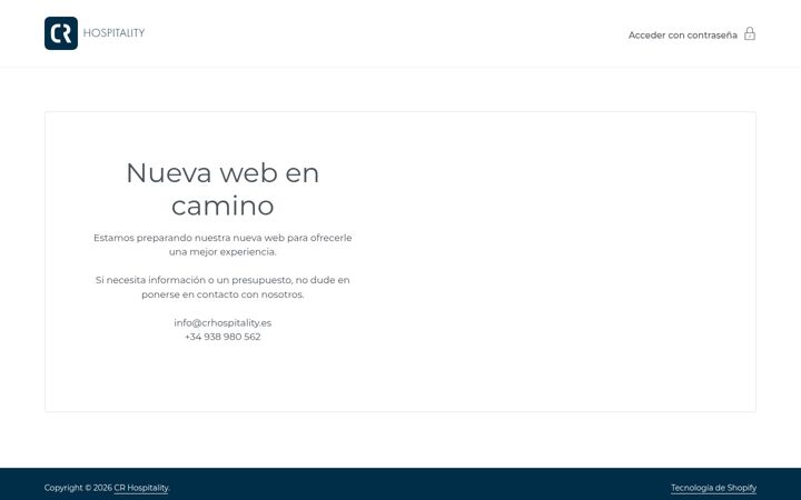 Screenshot of crhospitality.es