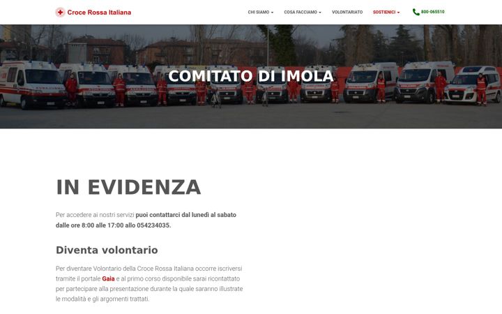 Screenshot di cri-imola.it